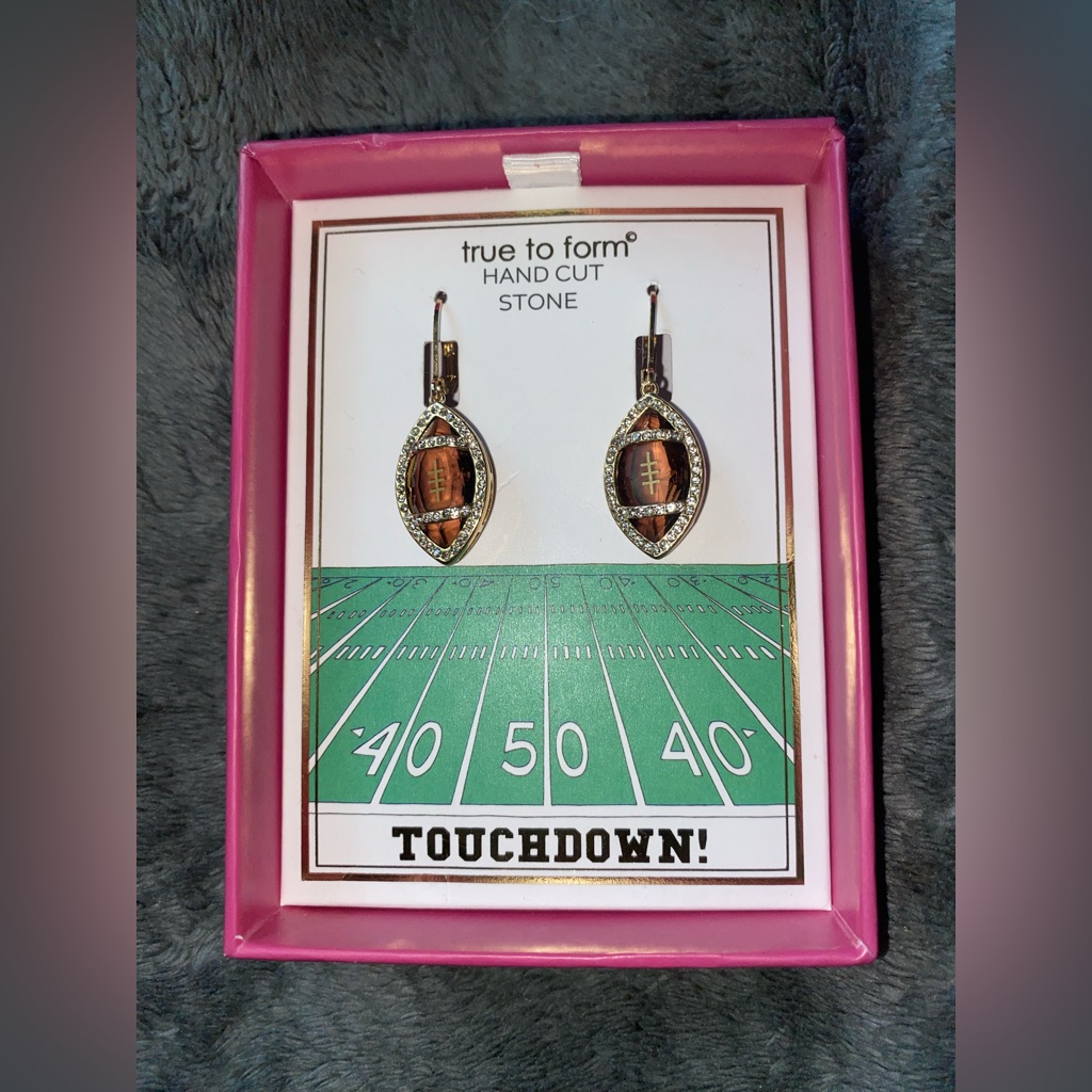 Bnib True To Form Football Earrings 35$